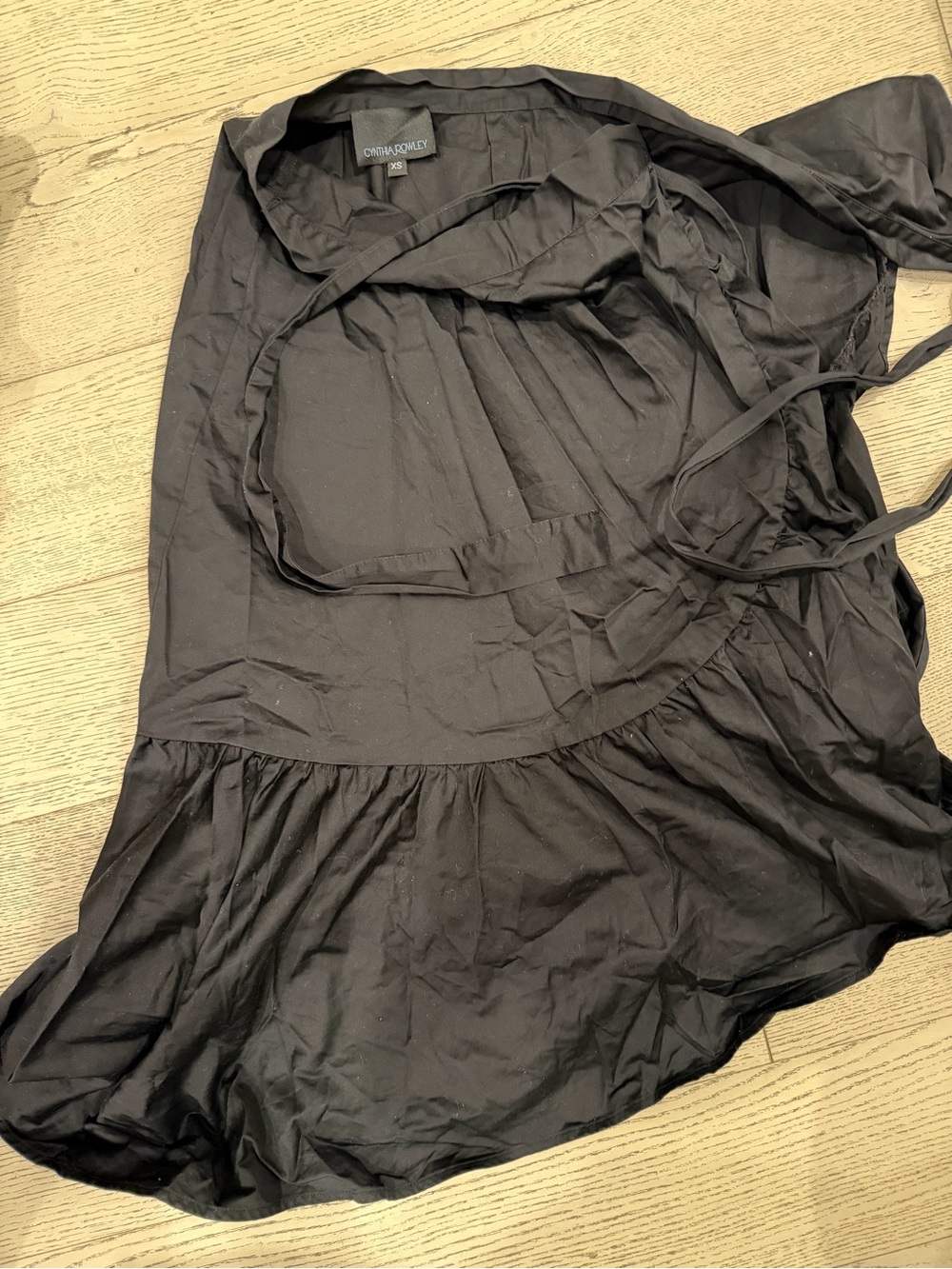 Cynthia Rowley Black Wrapped skirt